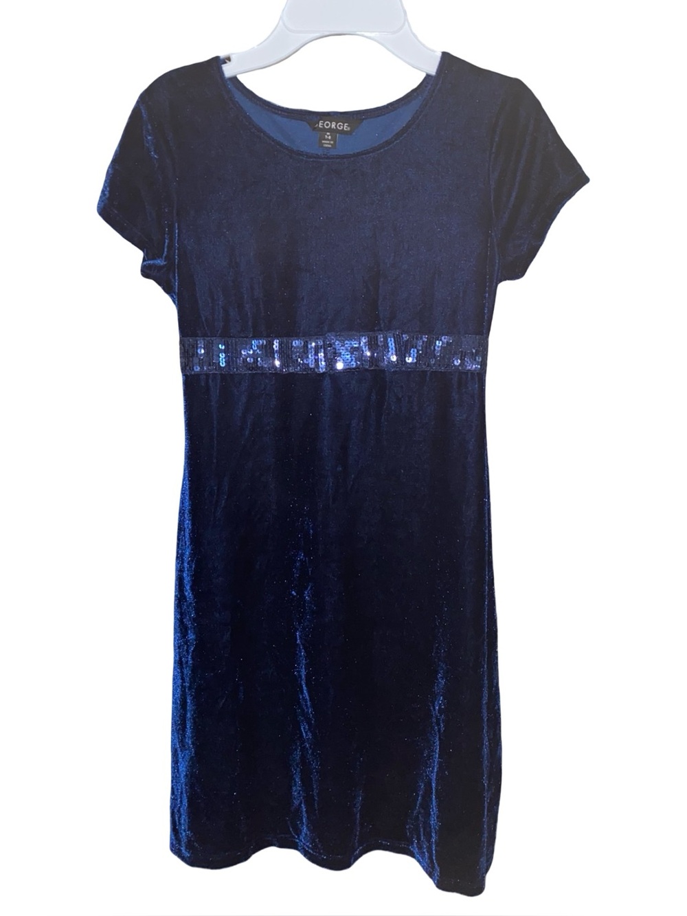 George Kids Girls Short Sleeve Dress Size Medium (7-8)